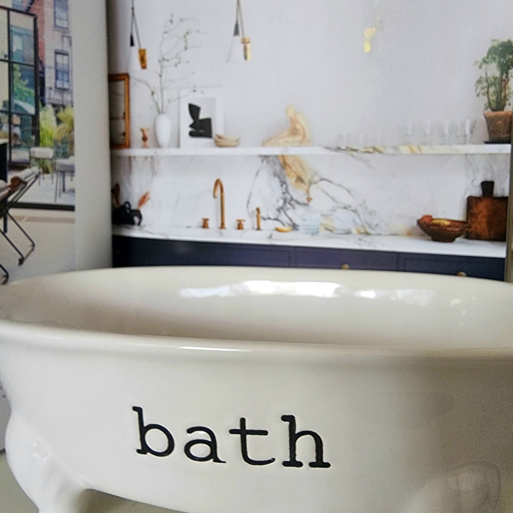 White Bath Bowl
